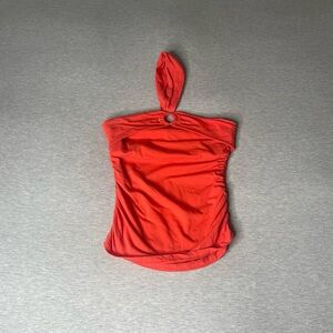 Victoria’s Secret Moda International Vintage Built-In Bra Halter Top